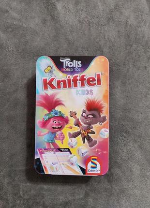 Kniffel kids настольная игра в жестяной коробке4 фото