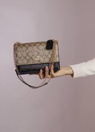 Coach mini klare crossbody/женская сумка/женская сумочка/женская сумка7 фото