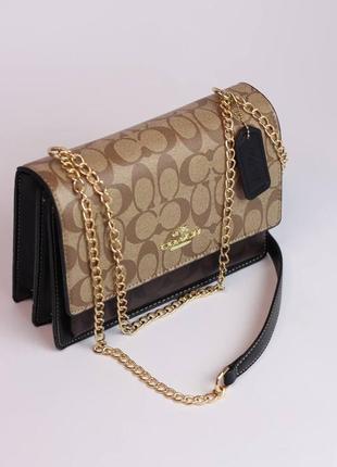 Coach mini klare crossbody/женская сумка/женская сумочка/женская сумка8 фото