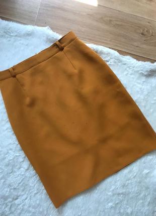 Юбка по фигуре горчица