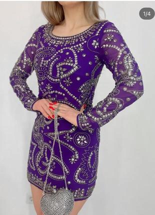 Фиолетовое платье frock &amp; frill