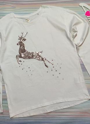 Молочный реглан с оленем cool club р. 170