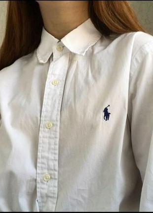 Прекрасная белая рубашка поло3 фото