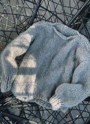 Базовый оверсайз свитер из мохера1 фото