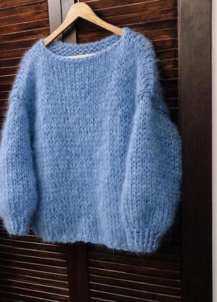 Базовый свитер оверсайз из мохера2 фото