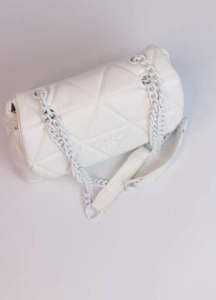 Prada nappa spectrum white/женская сумочка/женская сумка/женская сумка3 фото