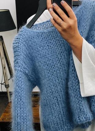 Базовый оверсайз свитер из мохера2 фото