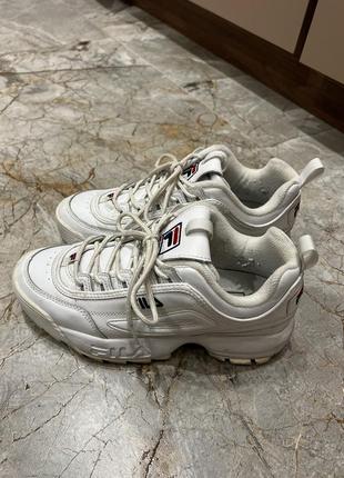 Fila disruptor ii white1 фото