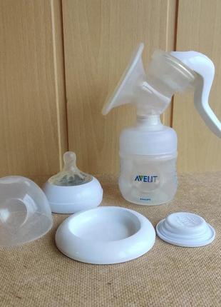 Молоковідсмоктувач з пляшечкою philips avent + подарунок2 фото