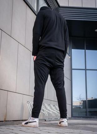 Штани nike tech fleece у чорному4 фото