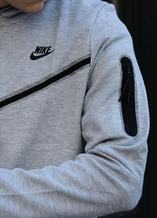 Худи nike tech fleece в сером2 фото