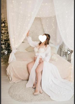 Халат невесты, халат для фотосессии беременной4 фото