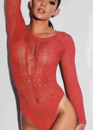Боди-сетка с камушками