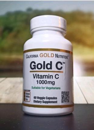 California gold nutrition gold c, вітамін с, 1000 мг, 60 вегетаріанських капсул