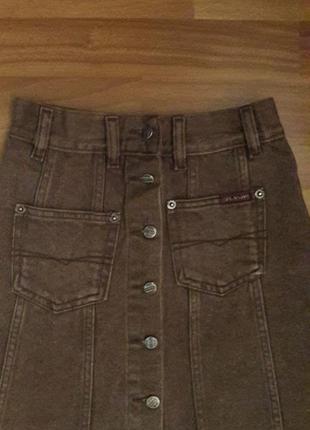 Трендовая  джинсовая юбка