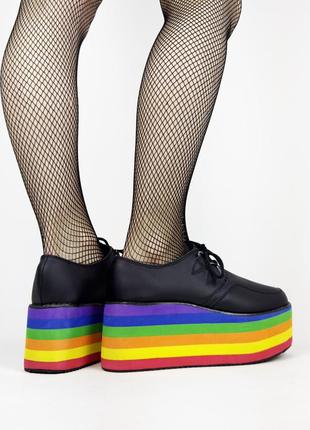 Ботинки на платформе yru в стиле dollskill demonia5 фото