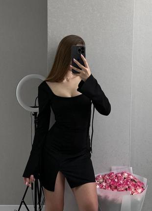 Мини платье, черная