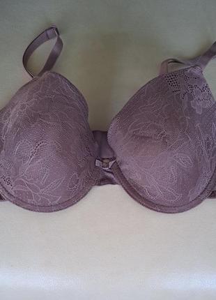 Рожевий фіолетовий мережевний ліф бра бюстгальтер 75c