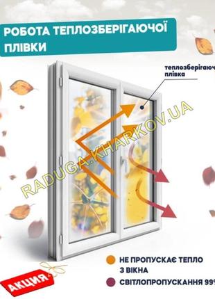 Єнергозберігаюча термопленка на вікна підвищеної міцності на метраж4 фото