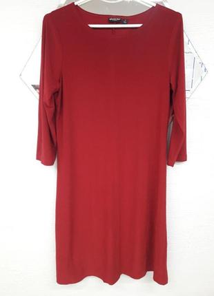Красное платье миди