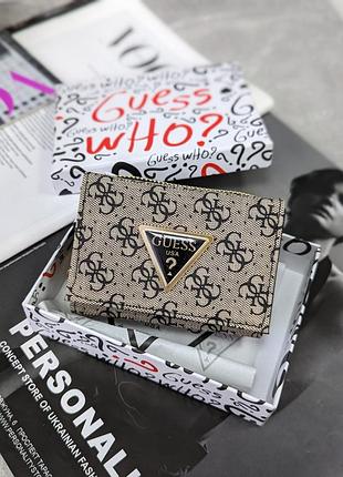 Кошелек  мини big logo серый