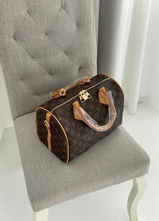 Женская сумка louis vuitton speedy 30 brown8 фото