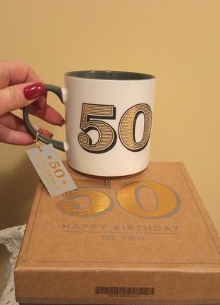 Продам новую чашку в упаковке к вашему 50 летию.англия8 фото