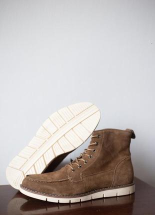 Стильні черевики корчиневі чоботи2 фото
