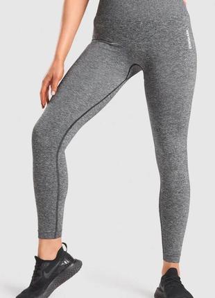 Женские лосины леггинсы тайтсы gymshark adapt marl seamless leggings