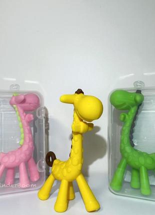 Силіконовий прорізувач «жирафа»2 фото
