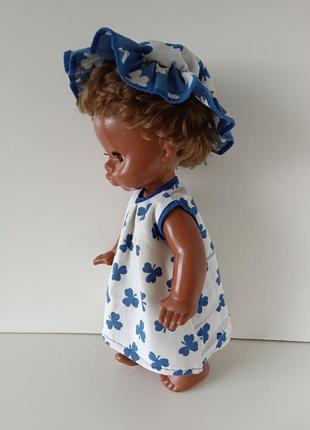 43 см редкая кукла негритянка темнокожая габби ворошиловград ссср в платье лялька срср4 фото