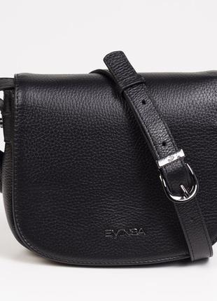 Женская кожаная сумка через плечо eminsa 40397-37-1 черная