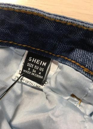 Джинсы shein high waist ripped jeans - s9 фото