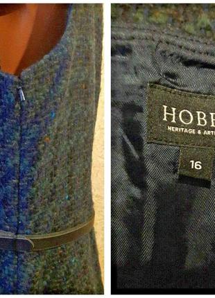 Шерстяной сине-зеленый сарафан на вискозной подкладке hobbs9 фото