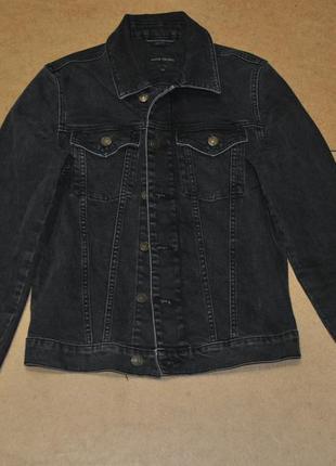 River island мужская куртка джинсовка джинсовая ривер