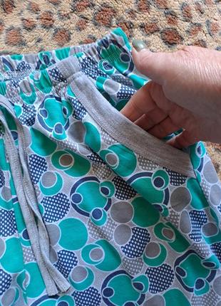 (946) отличные хлопковые пижамные штаники/бриджи для дома и сна /размер м4 фото
