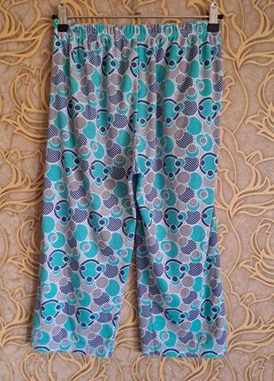 (946) отличные хлопковые пижамные штаники/бриджи для дома и сна /размер м2 фото