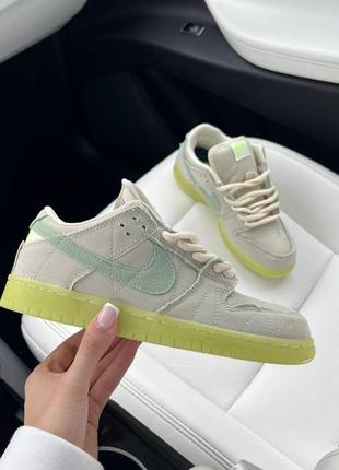 Кроссовки nike sb dunk low mummy neon (светятся в темноте)2 фото