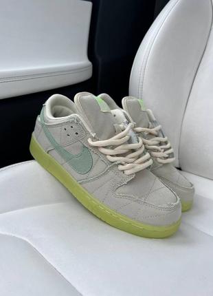 Кроссовки nike sb dunk low mummy neon (светятся в темноте)9 фото