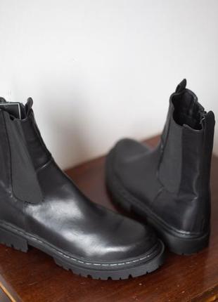 Челси черные ботинки