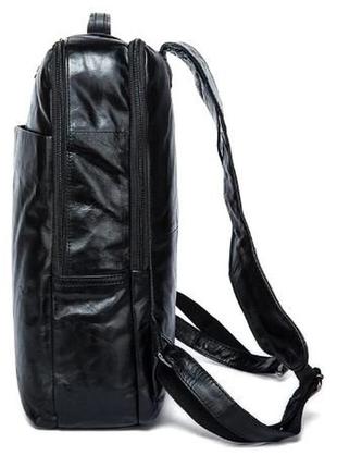 Шкіряний рюкзак з відділенням для ноутбуку3 фото