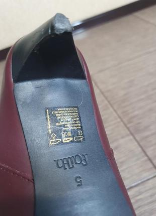 Трендовые ботинки с зауженными носком и маленьким каблуком faith, натуральная кожа размер указан 5 (38) идеальное состояние8 фото