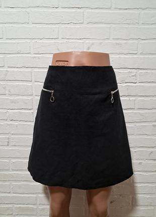 Женская мини юбка под замшу