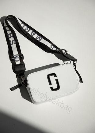 Сумка marc jacobs the snapshot white/black