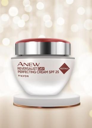 Дневной крем для лица «совершенство» avon anew 35+ с технологией protinol и spf 25, 50 мл