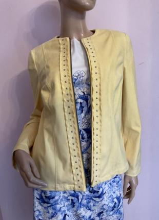 Качественный немецкий жакет под замшу/ m/ brend barbara lebek стан нового