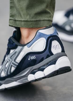 Мужские кроссовки asics gel nyc blue white 429 фото