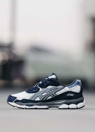 Мужские кроссовки asics gel nyc blue white 41-42-44-45