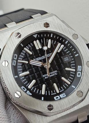 Швейцарський годинник audemars piguet royal oak offshore diver black2 фото