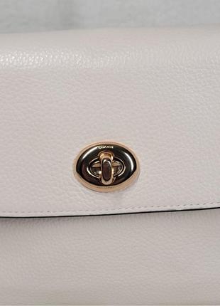 Женская брендовая кожаная сумочка coach marlie top handle satchel сумка кроссбоди оригинал кожа коач коуч на подарок жене подарок девушке7 фото